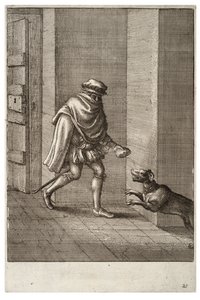 Le chien et le voleur - Wenceslaus Hollar